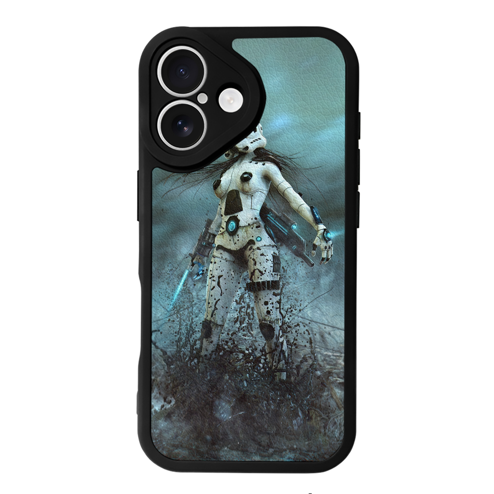 （画像用） スター・ウォーズ Star Wars 【iPhone 16シリーズ対応】シリコンスマホケース（レザー調） 材質：シリコン